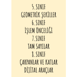 5-6-7-8 SINIFLAR İLK KONULAR DİJİTAL ARAÇLAR