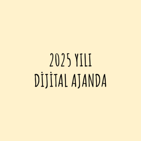 2025 YILI DİJİTAL AJANDA