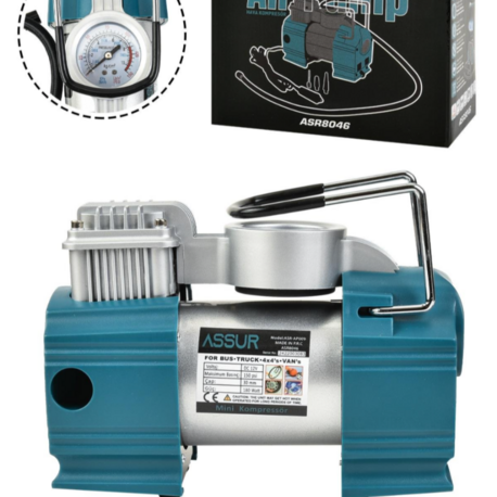 Assur 12v Çakmaklık Girişli 150 psi Mini Hava Kompresörü