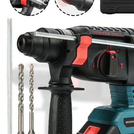 Assur 21V Kömürsüz Motor Darbeli Çift Akülü Şarjlı Kırıcı Delici Hilti 2-26mm