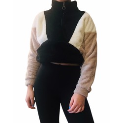 3 Renkli Peluş Crop