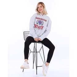 Kolej Baskılı Kapüşonlu Sweatshirt
