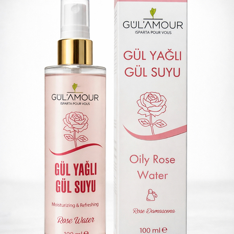 100 ML SPREY GÜL YAĞLI TAM GÜLSUYU CAM