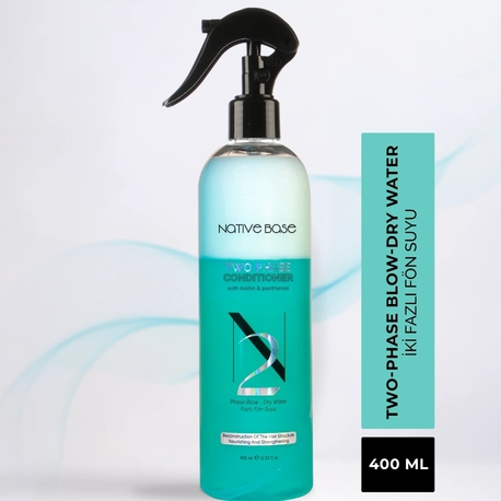 NATİVE BASE
BIOTIN&PANTHENOL İÇERİKLİ ÇİFT FAZLI FÖN SUYU