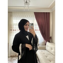 Siyah beyaz PİLİSE ABAYA