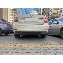 Skoda OCTAVIA ÇİFT ÇIKIŞ GRİ-SİYAH Boyalı
