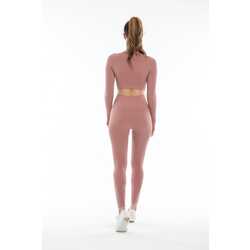 Spor Tayt Crop takım Seamless