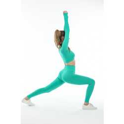 Spor Tayt Crop takım Seamless