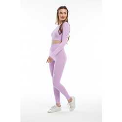 Spor Tayt Crop takım Seamless