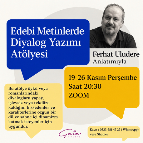 Edebi Metinlerde Diyalog Yazımı Atölyesi