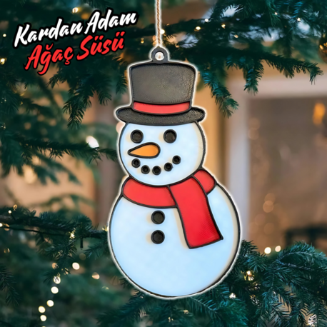 Kardan Adam Ağaç Süsü