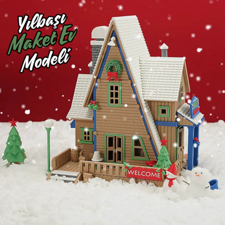 Yılbaşı Maket Ev Modeli