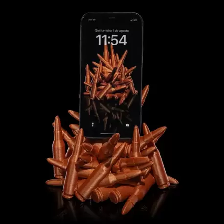 Mermi Yağmuru Telefon Standı 3D Baskı