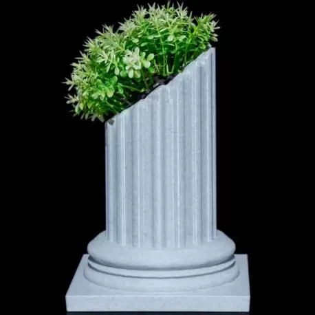 Pillar Ruins 3D Baskı Dekoratif Saksı 