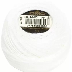 DMC Koton Perle BLANC No:5,8,12