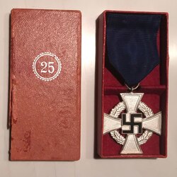 Alman 25 yıl sadakat madalyası 
