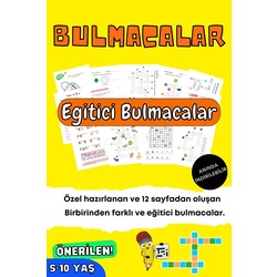Anında Teslim (İndirilebilir) Eğitici Bulmacalar - 12 Farklı Bulmaca