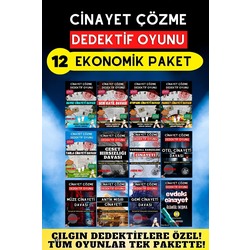 12'li Paket Cinayet Çözme - Ekonomik Paket İndirilebilir Pdf Dedektif Oyunu