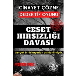 Anında Teslim (İndirilebilir) | Dijital Dedektif Oyunu Ceset Hırsızlığı Davası PDF Versiyon