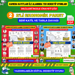 2'li Paket Dedektif Oyunu (Seri Katil Davası - Tarla Davası)