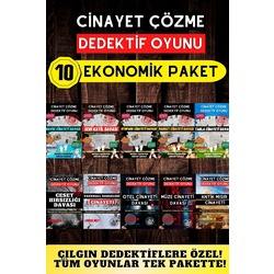10'lu Paket Cinayet Çözme - Ekonomik Paket İndirilebilir Pdf Dedektif Oyunu