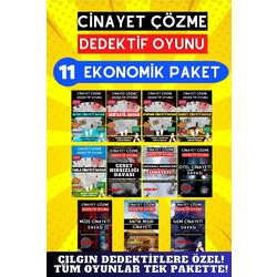 11'li Paket Cinayet Çözme - Ekonomik Paket İndirilebilir Pdf Dedektif Oyunu