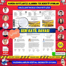Anında Teslim (İndirilebilir)|Dijital Dedektif Oyunu Seri Katil Asansör Cinayetleri PDF Versiyon