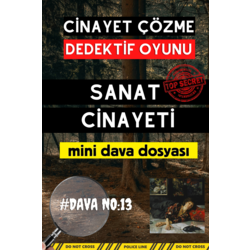 Anında Teslim (İndirilebilir) | Dijital Dedektif Oyunu Mini Dava Dosyası - Sanat Cinayeti