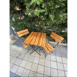 Katlanır Masa Sandalye 2 Kişilik