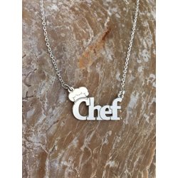 Şapkalı Chef Tasma Kolye