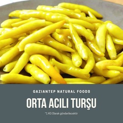 Orta Acılı Doğal Ev Yapımı Turşu 1 KG