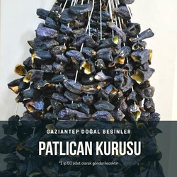 Dolmalık Kurutulmuş Patlıcan 1 İp 50 adet