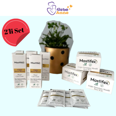 2’Lİ SET Mastifex Lahana Yağlı Göğüs Bakım Kremi + Göğüs Bakım Ve Temizleme Mendili