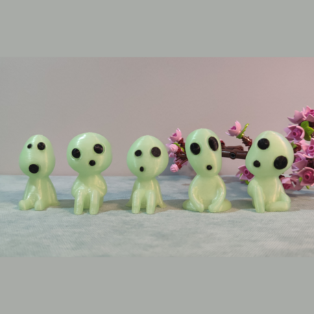 Kodama Figürü 5'li (Orman Ruhu)