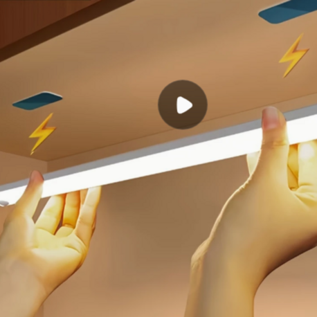 20cm USB Şarj Edilebilir LED Hareket Sensörlü Gece Lambası – Akıllı Işık, Akıllı Konfor!