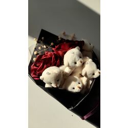 Ayıcık Buketi + 2 Gül