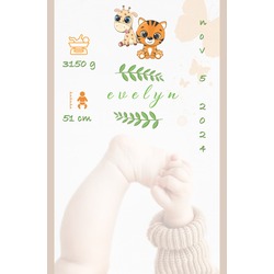 Dijital Bebek Kartı / Digital Newborn Card