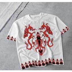 Ejder Baskılı OVERSIZE T-shirt