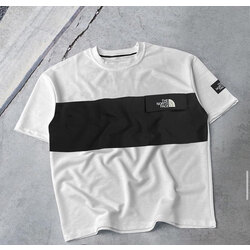 North face detaylı OVERSIZE T-shirt