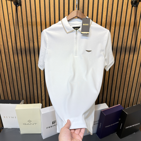 Boss Aston Martin Polo Yaka Tsihirt Osyho Kumaş