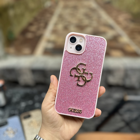 Guess parıltılı Kılıf Pembe