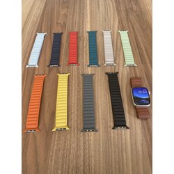 Apple Watch Uyumlu Baklalı Deri Loop Kordon- Renk seçimi yapınız!