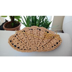 midye clutch çanta 