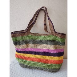 renkli renkli astarli çıtçıtlı çanta 