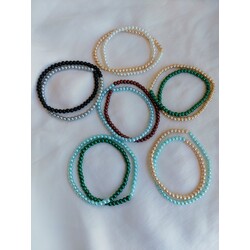 Pearl Two-Tone Çift Katlı Bileklik