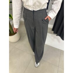 Kesik bel detaylı kumaş pantolon
