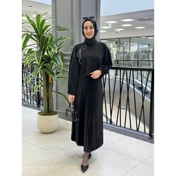 Fiyonklu Scuba Tunik