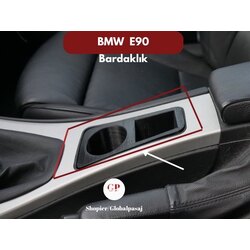 BMW E90 uyumlu ön konsol bardaklığı 