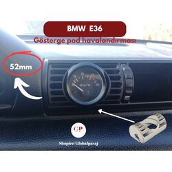 BMW E36 gösterge pod havalandırması