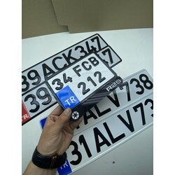 CAM VERNİK+KORUYUCU CİLALI MOTOR APP PLAKA + ÖZEL TASARIM PLEKSİ PLAKALIK (12-18)